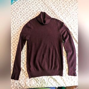 Anne Taylor Factory Puce Turtleneck Top Size XSP